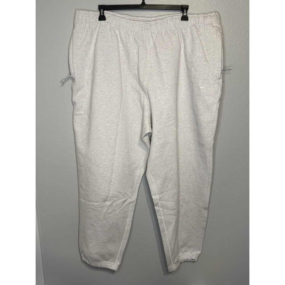 Nike Fleece Gray Joggers Pants Sweats Straight Leg Men's Size 4XL New